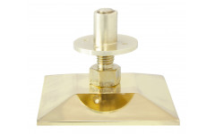 Опора регулируемая для бильярдного стола (пирамида, латунь D14 см, квадрат) Опора регулируемая для бильярдного стола (пирамида, латунь D14 см, квадрат)