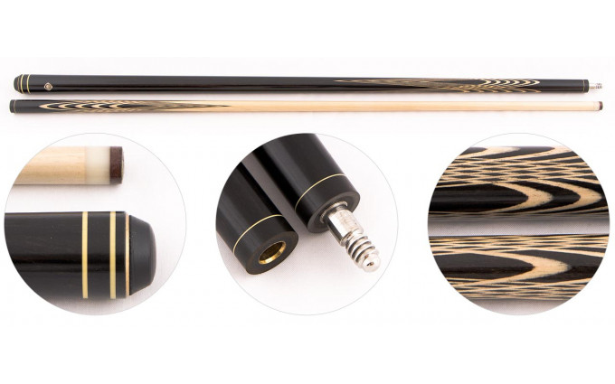 Кий для русского бильярда 2-pc наборный "Мастер" (эбен, тюльпан, граб) Кий для русского бильярда 2-pc наборный "Мастер" (эбен, тюльпан, граб)