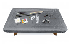 Покрывало для стола "Rasson" 8 ф (влагостойкое, серое, резинки на лузах) Покрывало для стола "Rasson" 8 ф (влагостойкое, серое, резинки на лузах)